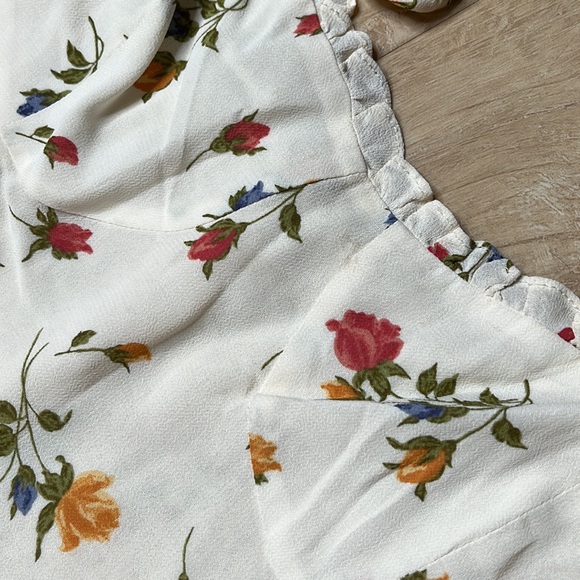 REFORMATION Nikita Floral Dress in Ivory/Floral SIZE 12 0833 - Picture 8 of 10